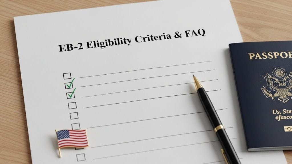 Documentos de imigração e processo de visto para EUA.