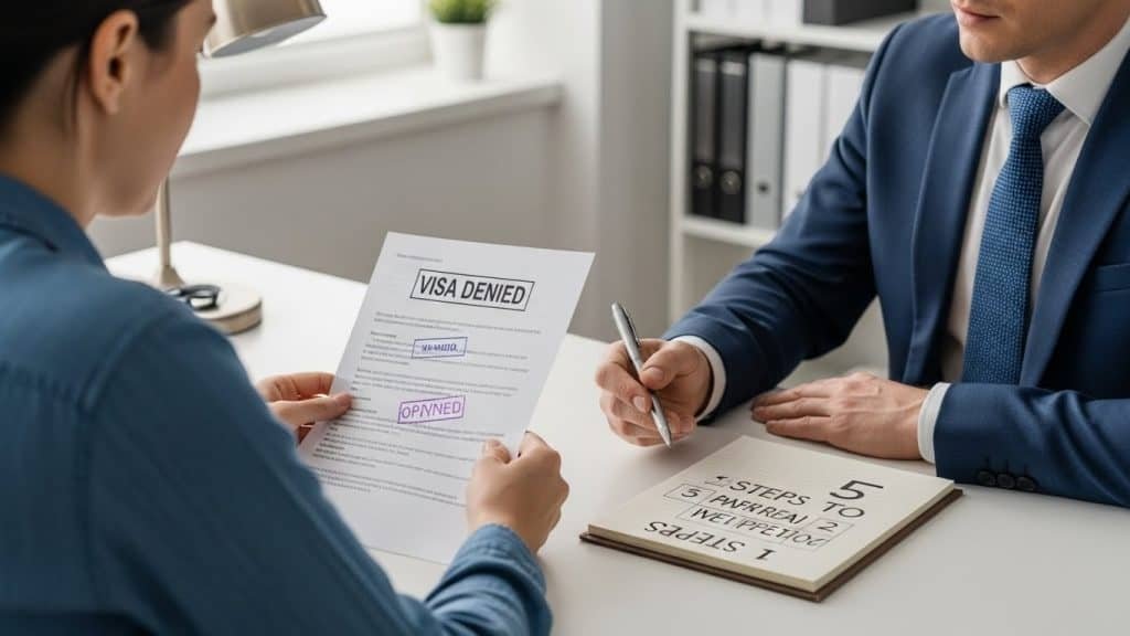 Visto negado, imigração, imigração internacional, dificuldades de visto.