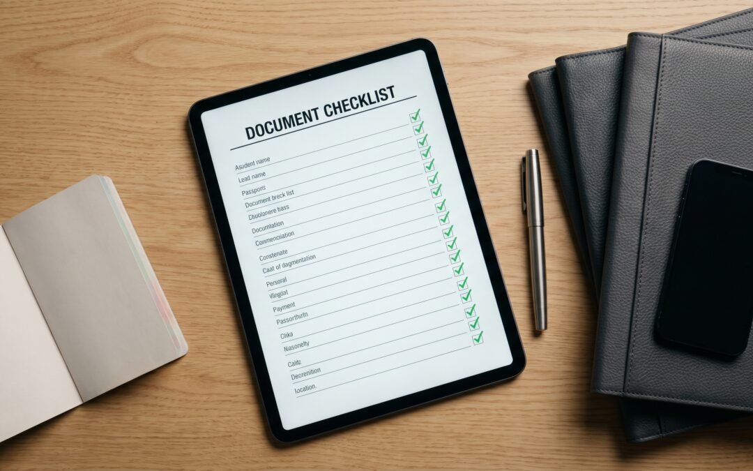 Checklist de documentos para imigração por trabalho: o que separar antes de começar
